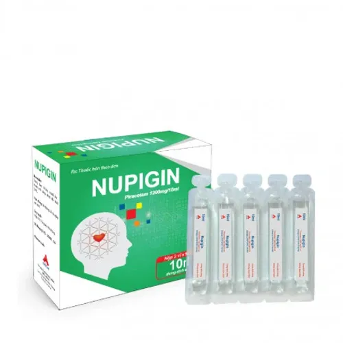 Dung dịch uống NUPIGIN 1200mg/10ml các bệnh tổn thương não, chóng mặt (hộp 10 ống)