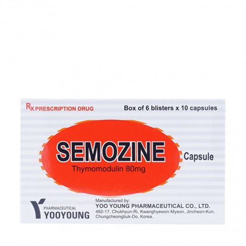 Viên nang cứng Semozine dự phòng tái phát nhiễm khuẩn hô hấp, viêm mũi dị ứng (6 vỉ X 10 viên)