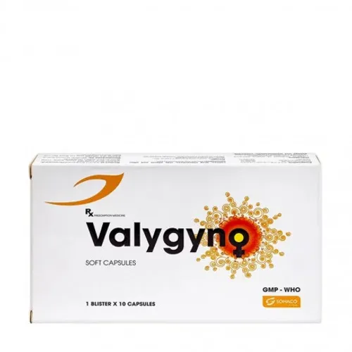 Viên đặt âm đạo Valygyno điều trị viêm âm đạo (1 vỉ x 10 viên)