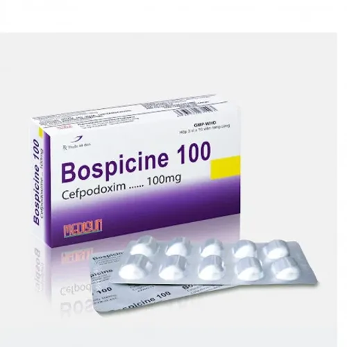 Viên nang cứng Bospicine 200mg điều trị nhiễm khuẩn (3 vỉ x 10 viên)