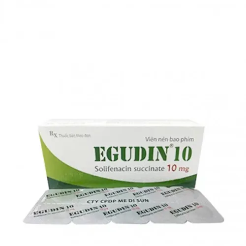 Viên nén Egudin 10mg điều trị tiểu không tự chủ (3 vỉ x 10 viên)