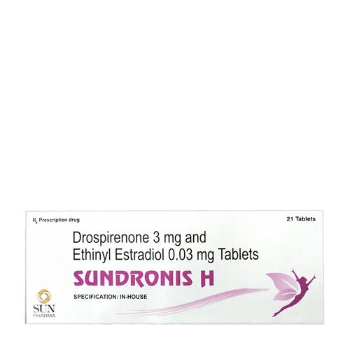 Viên nén Sundronis H 3mg/0,03mg thuốc tránh thai hàng ngày (1 vỉ x 21 viên)
