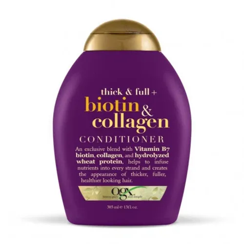 Dầu xả chăm sóc tóc chắc khỏe OGX thick & full + biotin & collagen conditioner (385ml)