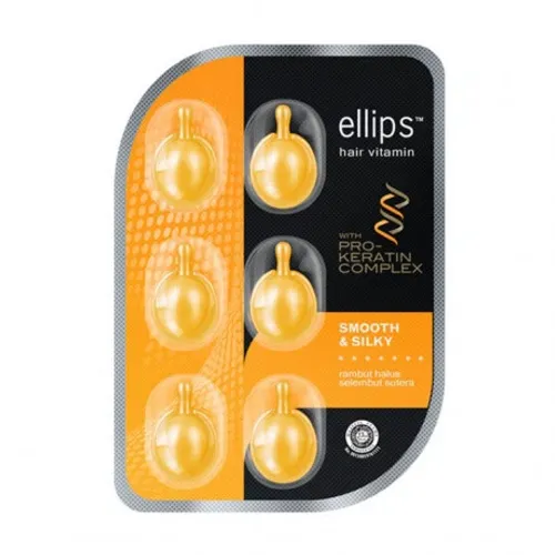 Serum dưỡng mềm mượt tóc Ellips Pro Keratin- Smooth & Silky (6 viên/vỉ)