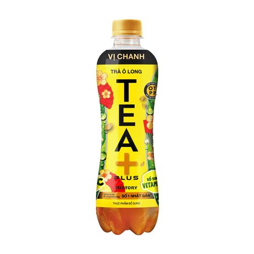 Nước uống TEA PLUS trà ô long chanh (450ml)