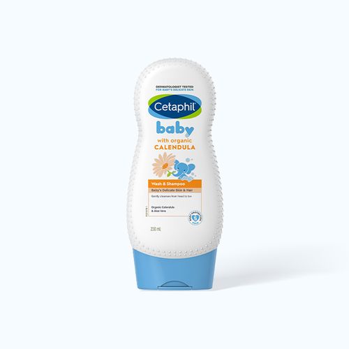 Sữa tắm gội toàn thân Cetaphil Baby Wash & Shampoo With Organic Calendula (Chai 230ml)