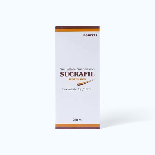 Hỗn dịch uống Sucrafil Suspension 200ml trị viêm loét, trào ngược dạ dày thực quản (chai 200ml)