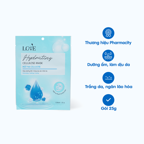 Mặt Nạ dưỡng ẩm Pharmacity Hydrating Cellulose Mask  (25g)