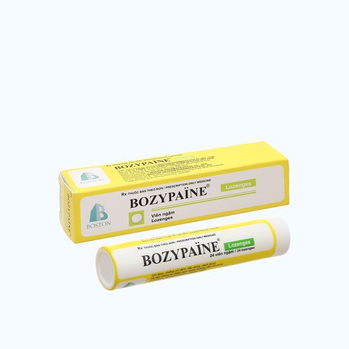Viên ngậm Bozypaine trị đau họng (tuýp 24 viên)