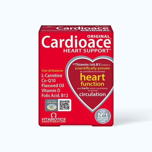Viên uống Vitabiotics Cardioace hỗ trợ sức khỏe tim mạch (Hộp 30 viên)