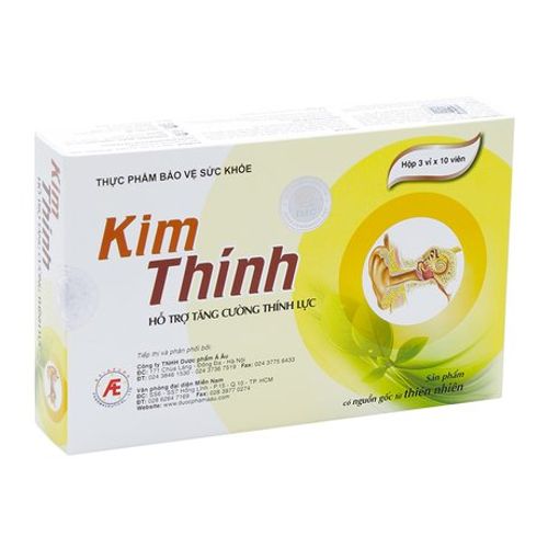 Viên uống AE Kim Thính hỗ trợ tăng cường thính lực  (3 vỉ x 10 viên)