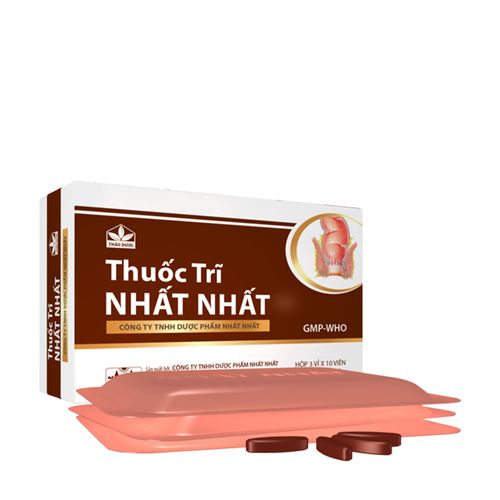 Viên nén Trĩ Nhất Nhất trị trĩ cấp, giảm đau rát hậu môn và ngăn ngừa trĩ tái phát (3 vỉ x 10 viên)