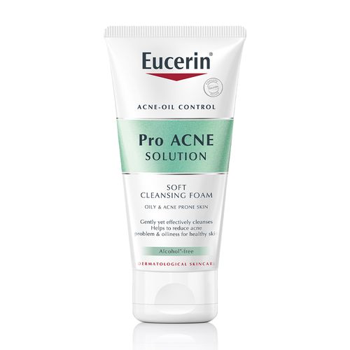 Sữa rửa mặt tạo bọt EUCERIN Pro Acne Solution Soft Cleansing Foam giúp làm sạch da (Tuýp 50g)