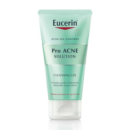 Gel rửa mặt EUCERIN Pro Acne Solution Cleansing dành cho da mụn, giúp làm sạch bụi bẩn trên da, kiềm dầu (Tuýp 75ml)