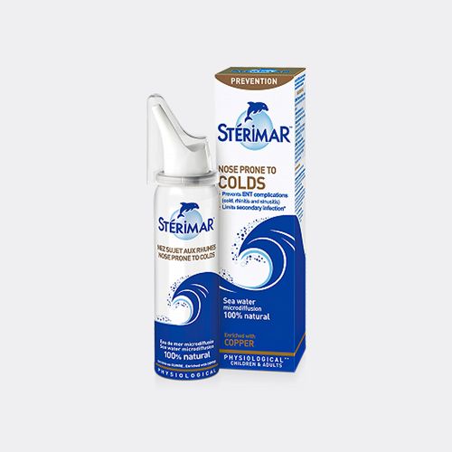 Dung dịch xịt mũi STERIMAR Nose Prone to Colds hỗ trợ trị viêm mũi nhiễm khuẩn (Chai 50ml)