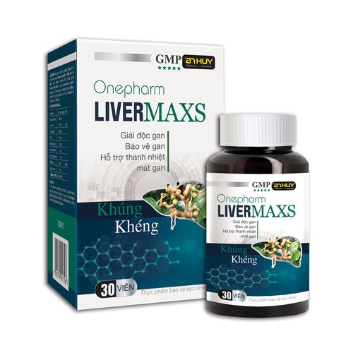 Viên uống An Huy Onepharm Livermaxs Hỗ trợ giải độc gan (Hộp 30 viên)