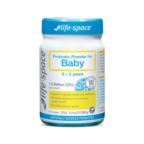 Bột uống Life-space Probiotic Powder For Baby bổ sung men vi sinh hỗ trợ hệ tiêu hóa, tăng cường miễn dịch cho trẻ từ 0-3 tuổi (Chai 60gr)