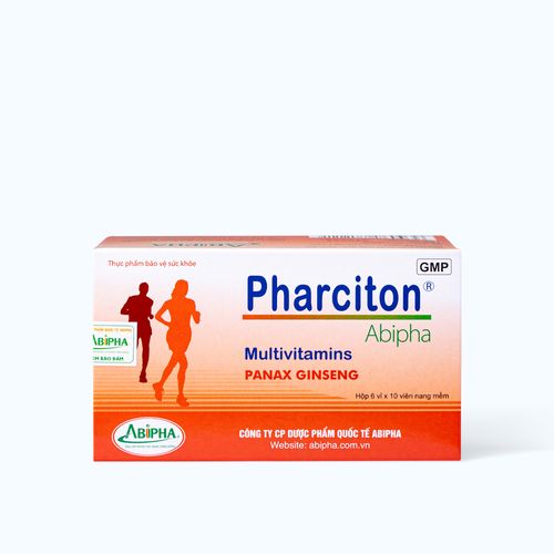 Viên uống ABIPHA Pharciton bổ sung Vitamin và khoáng chất (Hộp 6 vỉ x 10 viên)