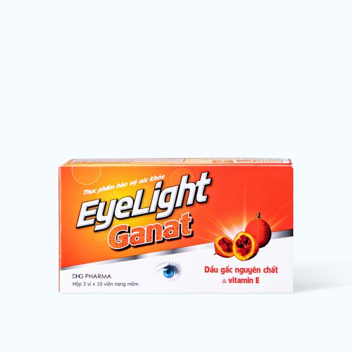 Viên uống DHG Eyelight Ganat Hỗ trợ bảo vệ mắt (Hộp 30 viên)