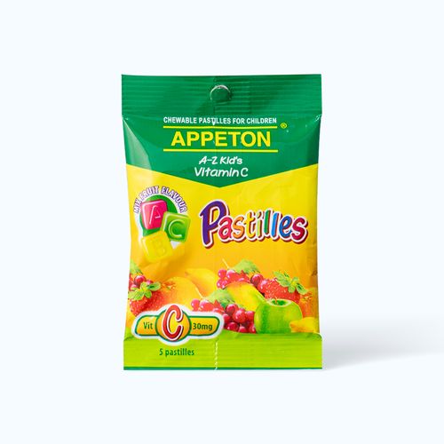 Kẹo dẻo Appeton A-Z Kids Vitamin C Pastilles bổ sung vitamin C cho trẻ em (Hộp 20 gói)