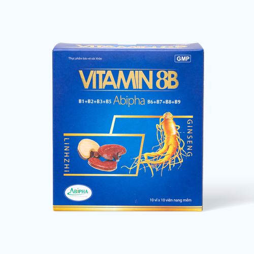 Viên uống ABIPHA Vitamin 8B hỗ trợ tăng cường sức khỏe (Hộp 10 vỉ x 10 viên)