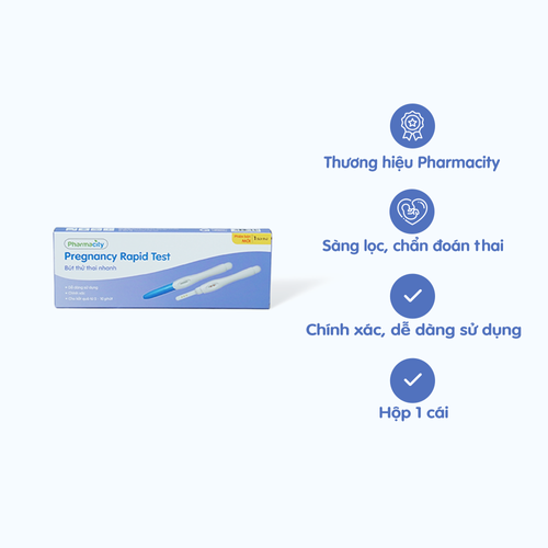 Bút thử thai nhanh Pharmacity (Hộp 1 cái) - New