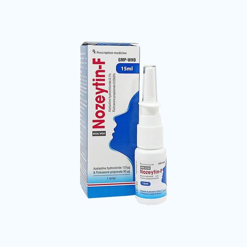 Thuốc xịt mũi Nozeytin-F trị viêm xoang, viêm mũi dị ứng, nghẹt mũi, sổ mũi, hắt hơi (chai 15ml)