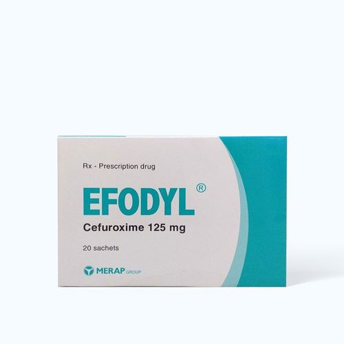 Cốm pha uống Efodyl Sac 125mg điều trị nhiễm khuẩn (20 gói x 1.5g)