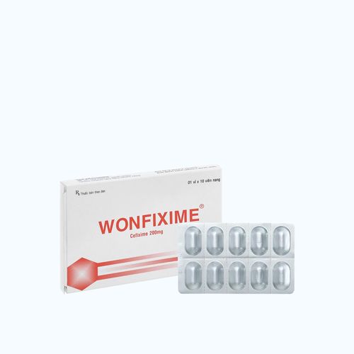 Viên nang Wonfixime 200mg kháng sinh điều trị nhiễm khuẩn (1 vỉ x 10 viên)