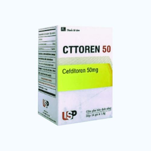 Cốm pha uống CTTOREN 50mg kháng sinh điều trị nhiễm khuẩn (hộp 14 gói)
