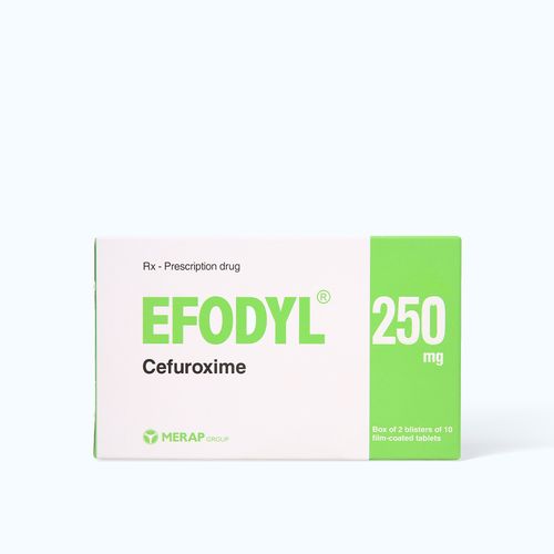 Bột pha uống Efodyl Sac 250mg điều trị nhiễm khuẩn (20 gói x 3g)