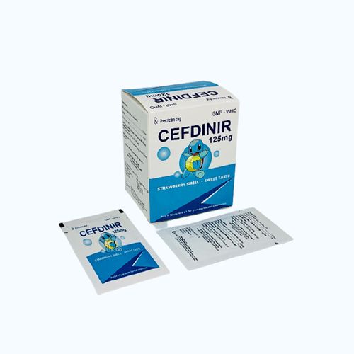 Bột pha uống Cefdinir 125mg S.Pharm kháng sinh điều trị nhiễm khuẩn (30 gói x 1,5g)