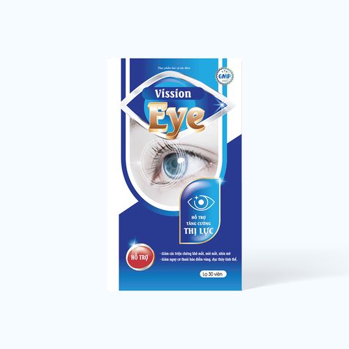 Viên uống HGSG Pharma Vission Eye Hỗ trợ tăng cường thị lực (Hộp 30 viên)