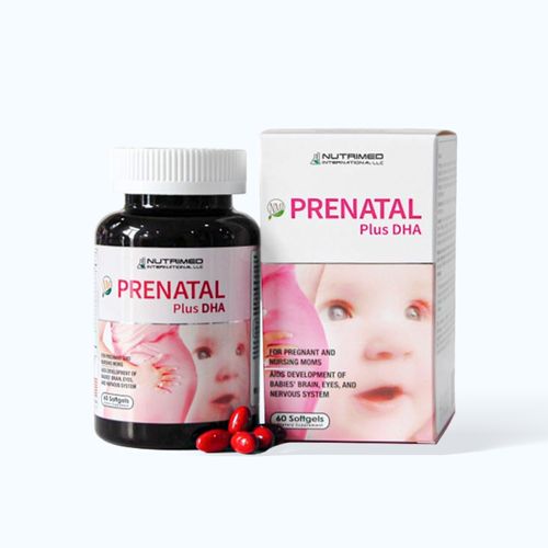 Viên uống Nutrimed Prenatal Plus DHA bổ sung vitamin cho mẹ bầu (Hộp 60 viên)