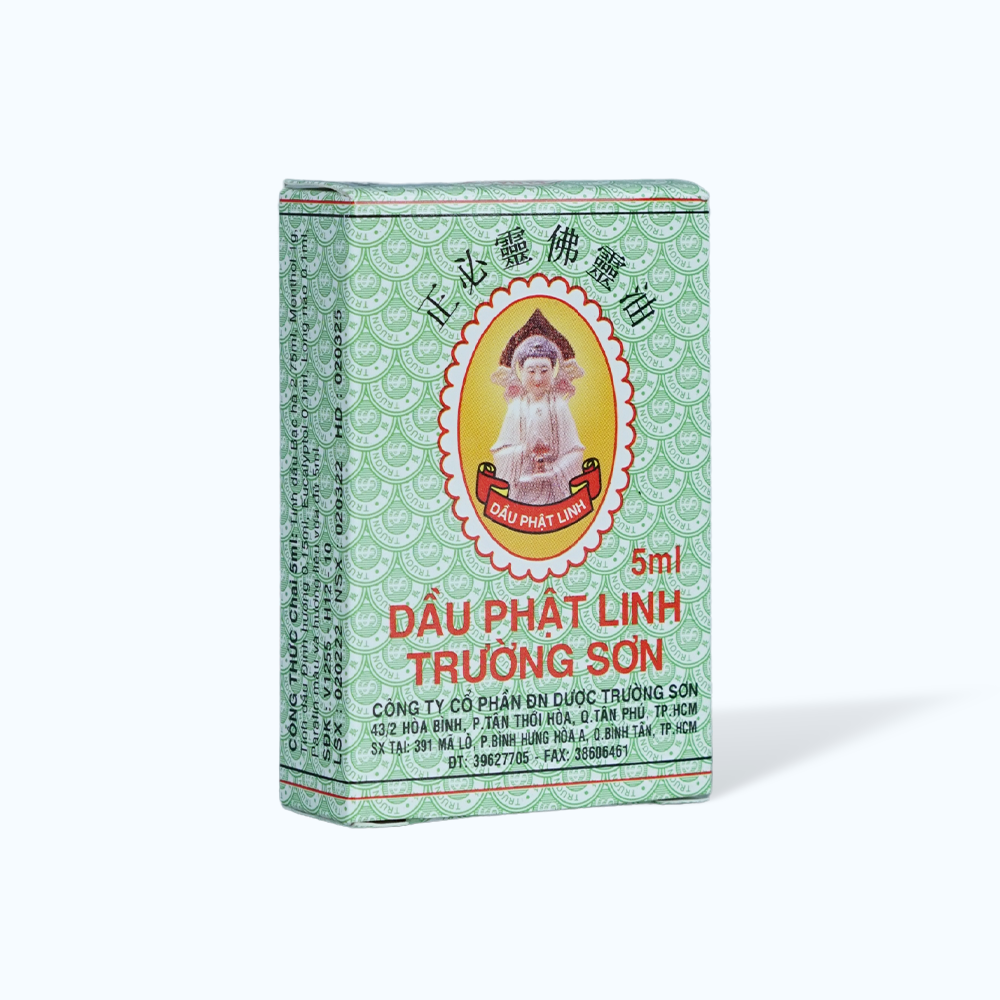 Dầu phật Linh trị cảm cúm, sổ mũi, nghẹt mũi, chóng mặt, say tàu xe (chai 5ml)