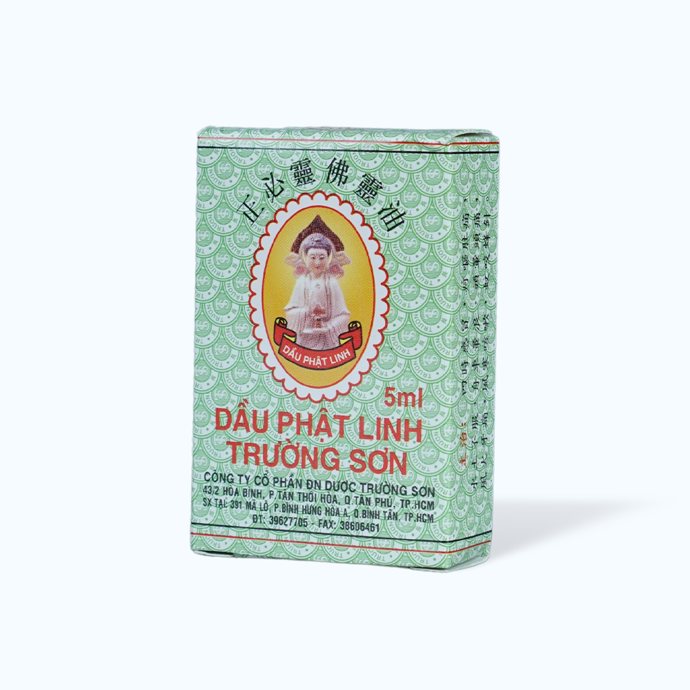 Dầu phật Linh trị cảm cúm, sổ mũi, nghẹt mũi, chóng mặt, say tàu xe (chai 5ml)