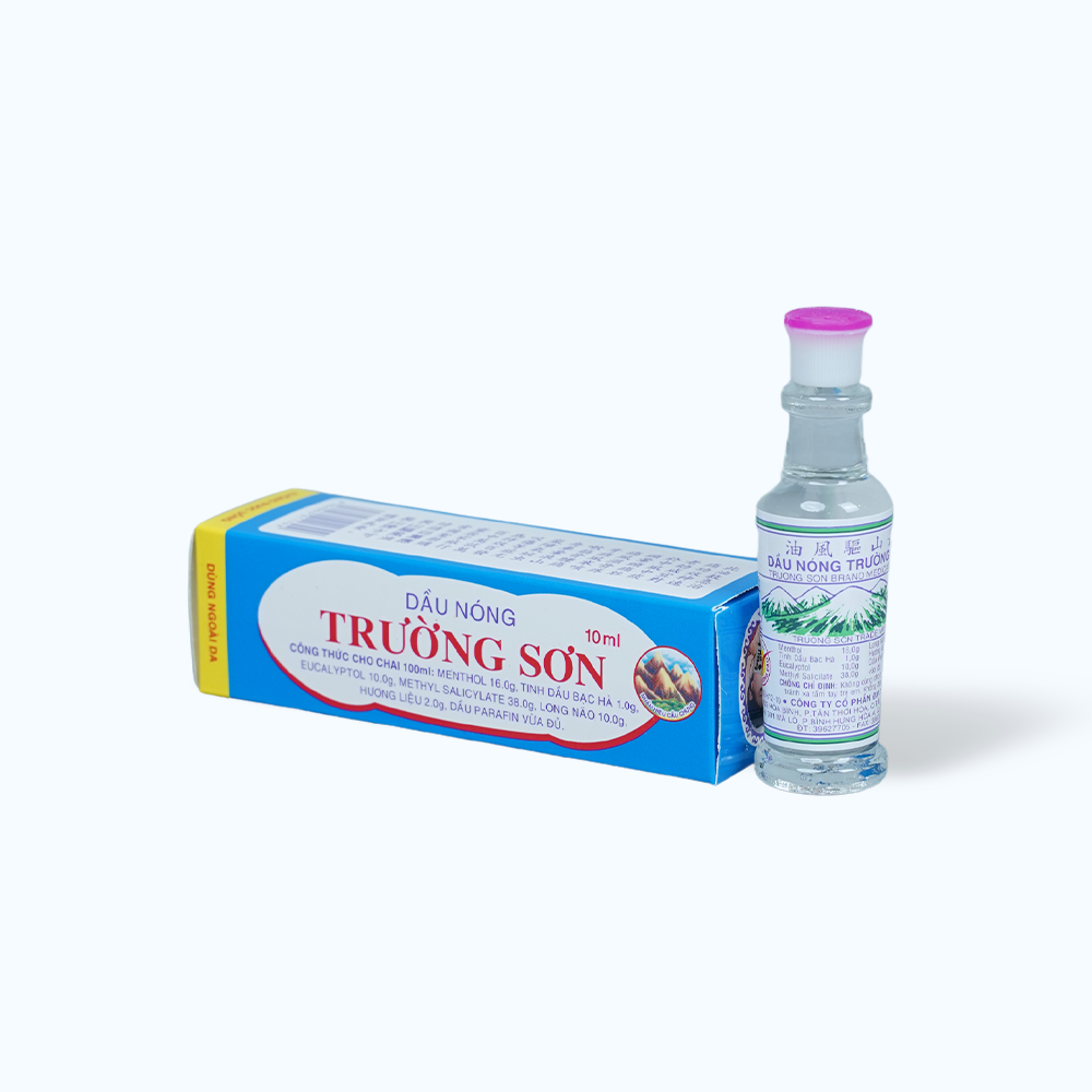 Dầu nóng Trường Sơn điều trị cảm, ho, số mũi, trúng gió (chai 10ml)