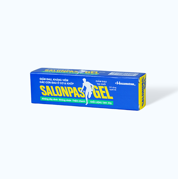 Gel Salonpas giảm đau cơ, đau lưng, đau khớp, cứng vai (tuýp 30g)