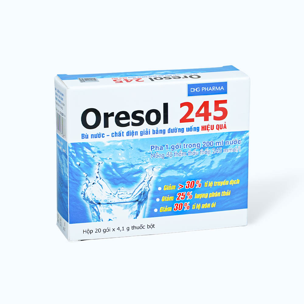 Luôn bù nước bằng Oresol khi bị tiêu chảy