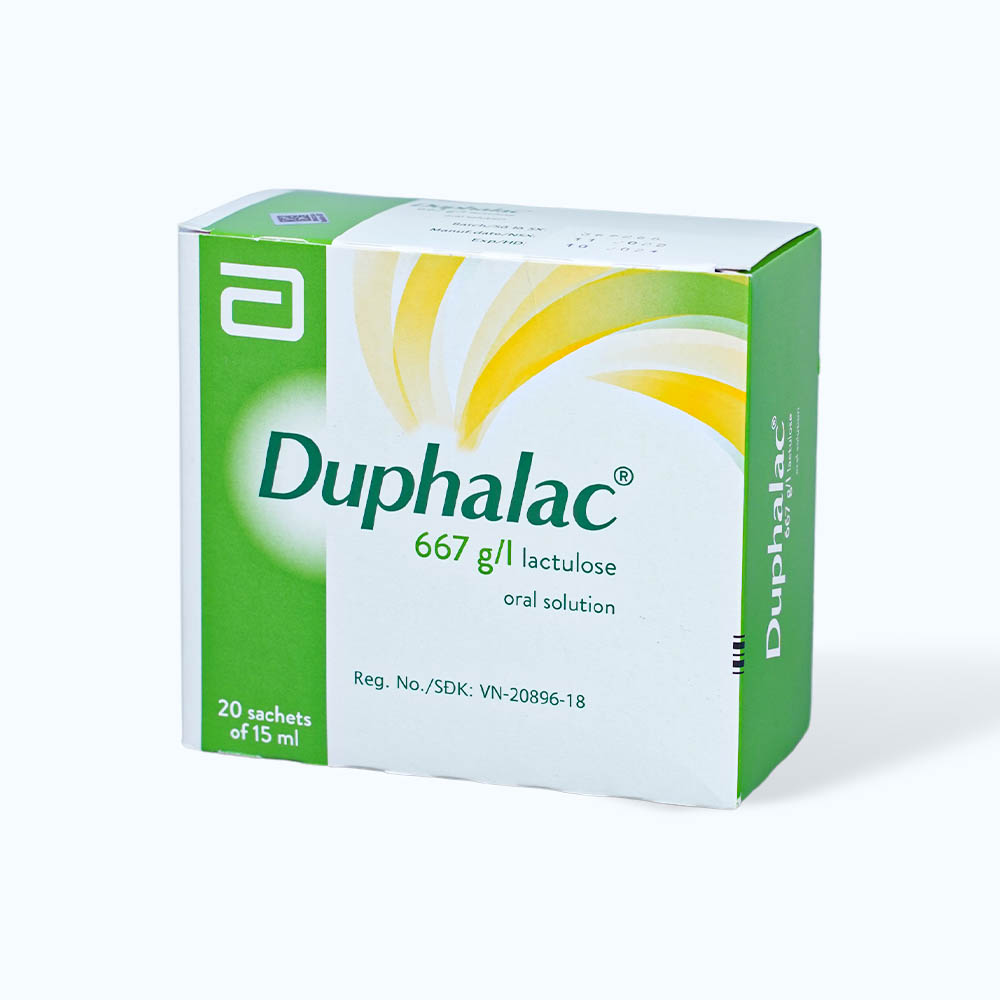 Dung dịch uống Duphalac 667g/ml trị táo bón, bệnh lý não do gan (20 gói x 15ml)