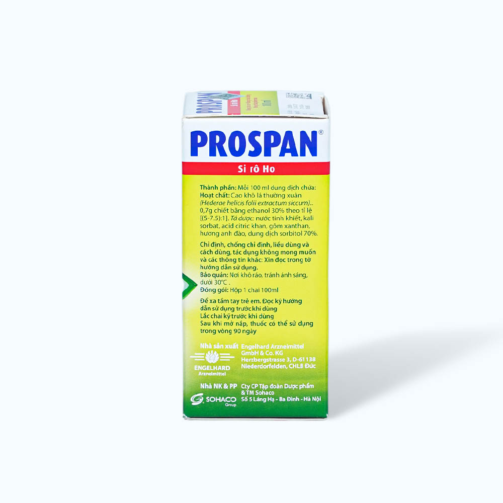 Siro Prospan trị ho, viêm phế quản mạn tính (chai 100ml)