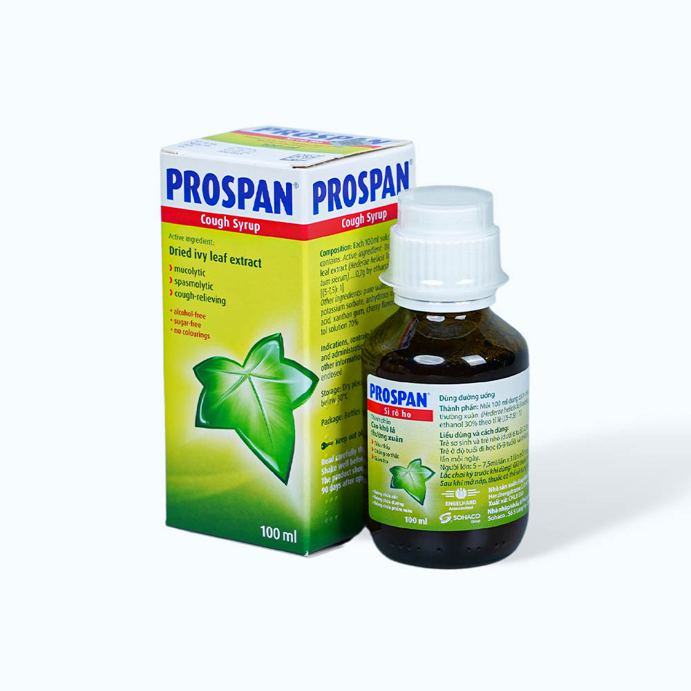 Siro Prospan trị ho, viêm phế quản mạn tính (chai 100ml)