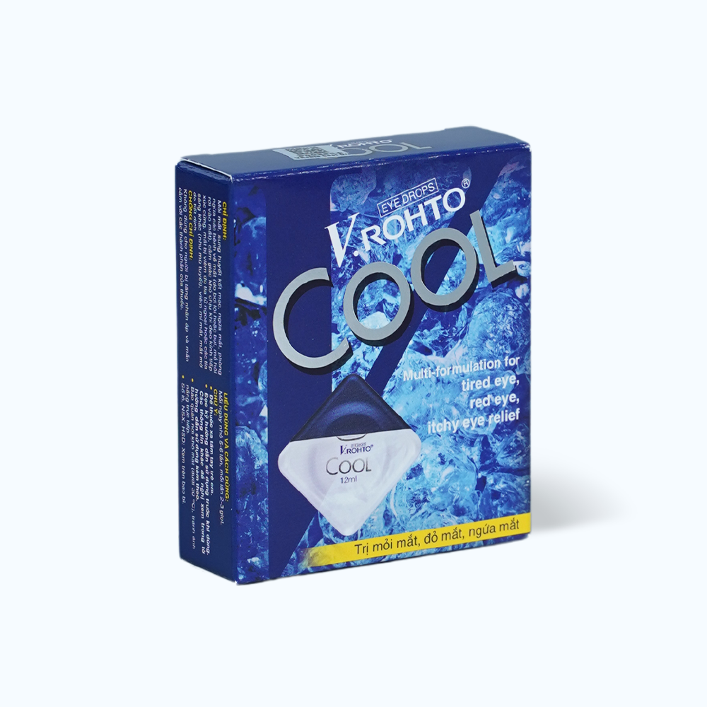 Thuốc nhỏ mắt VRohto Cool mỏi mắt, xung huyết kết mạc, ngứa mắt, ngừa các bệnh về mắt (chai 12ml)