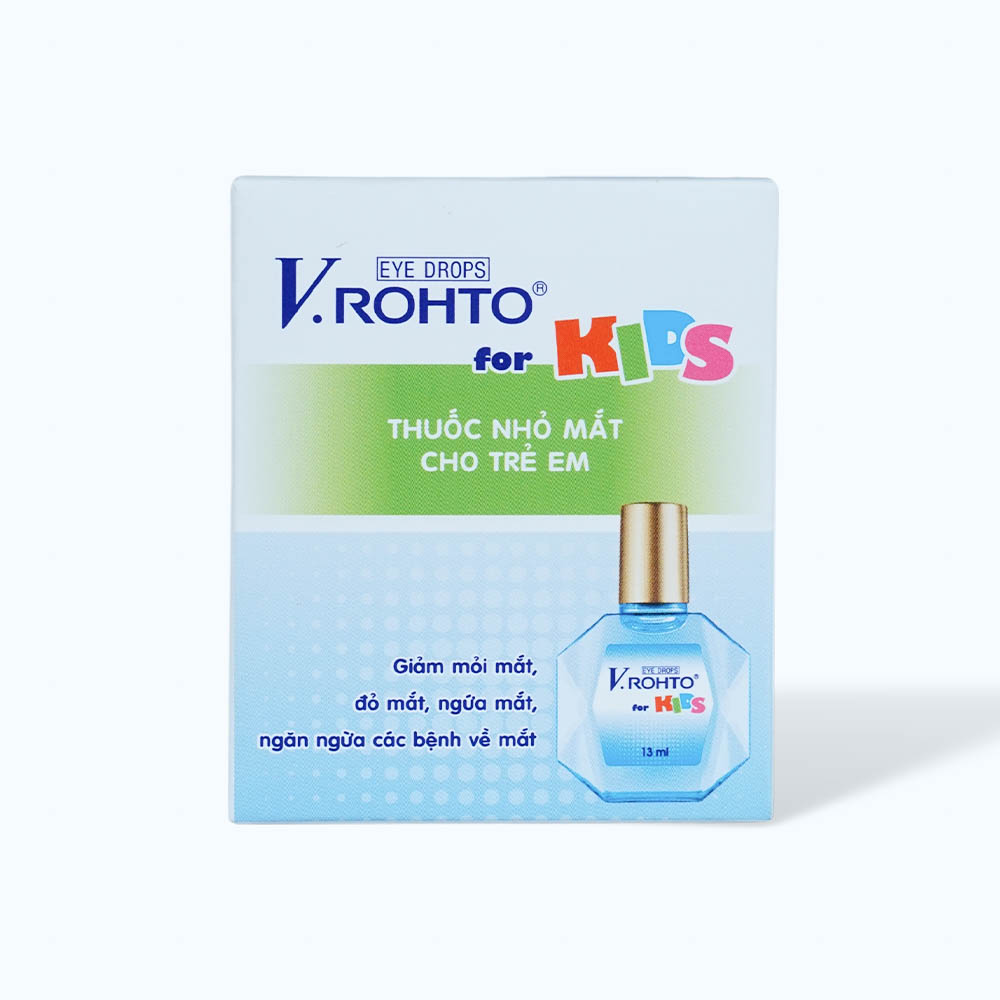 Thuốc nhỏ mắt Vrohto Kid Drop ngừa bệnh mắt, giảm khó chịu ở mắt (chai 13ml)