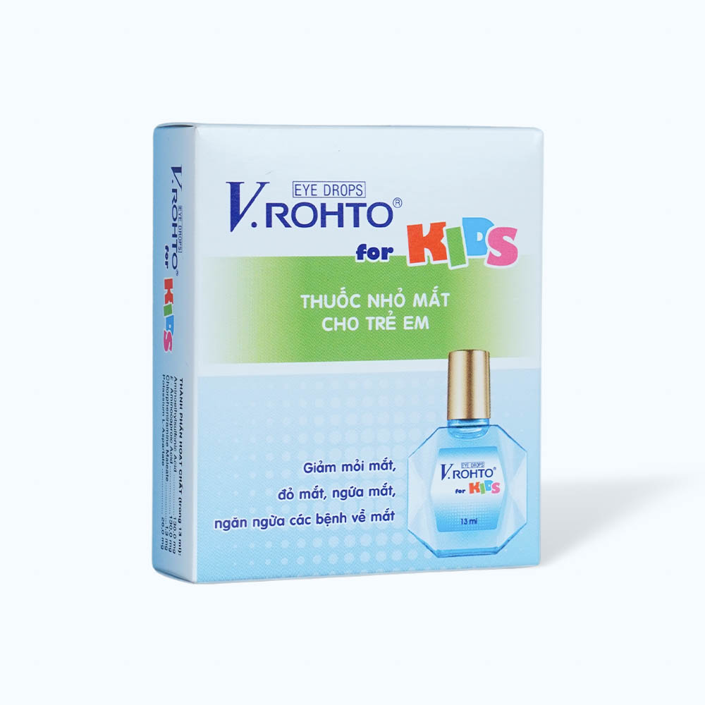 Thuốc nhỏ mắt Vrohto Kid Drop ngừa bệnh mắt, giảm khó chịu ở mắt (chai 13ml)