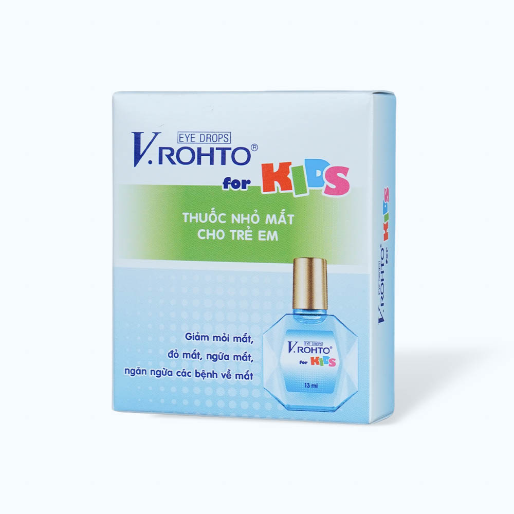 Thuốc nhỏ mắt Vrohto Kid Drop ngừa bệnh mắt, giảm khó chịu ở mắt (chai 13ml)