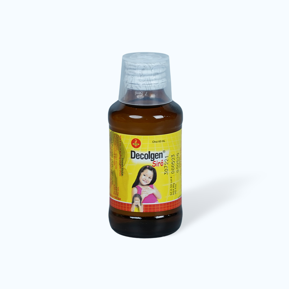 Siro thuốc Decolgen Syrup trị các triệu chứng ho cảm thông thường (chai 60ml)