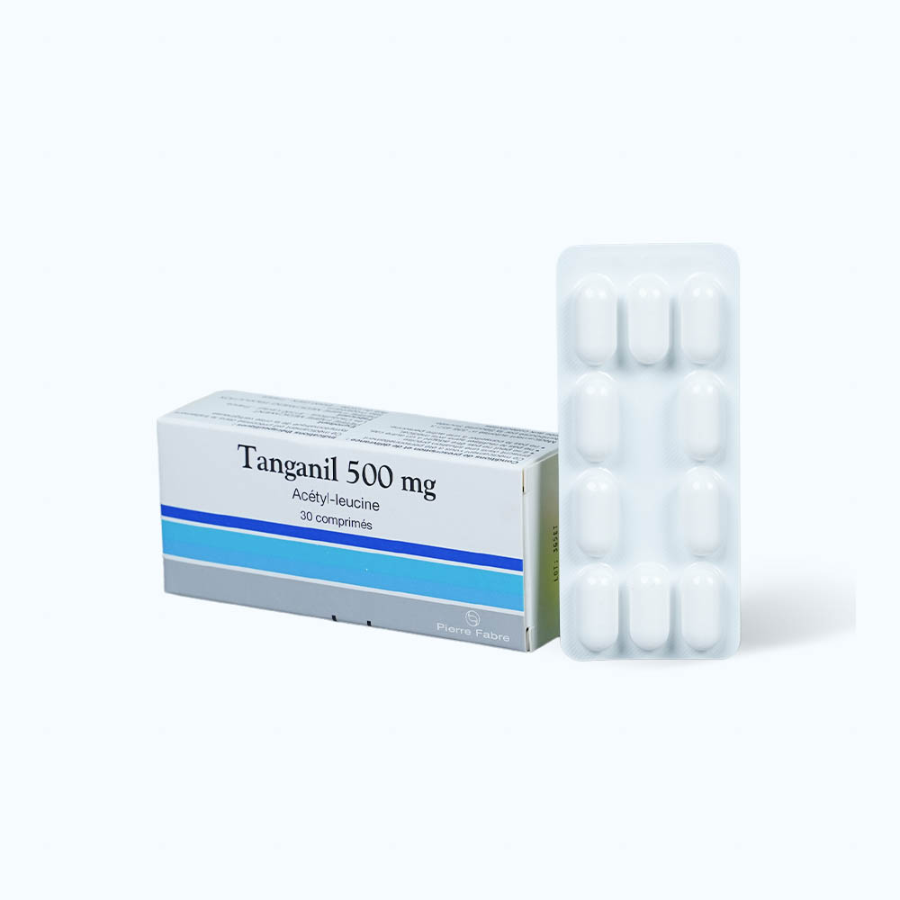 Viên nén Tanganil 500mg điều trị cơn chóng mặt (3 vỉ x 10 viên)