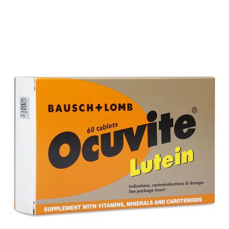 Viên uống Ocuvite Lutein Hỗ trợ bổ dưỡng mắt (Hộp 3 vỉ x 20 viên)