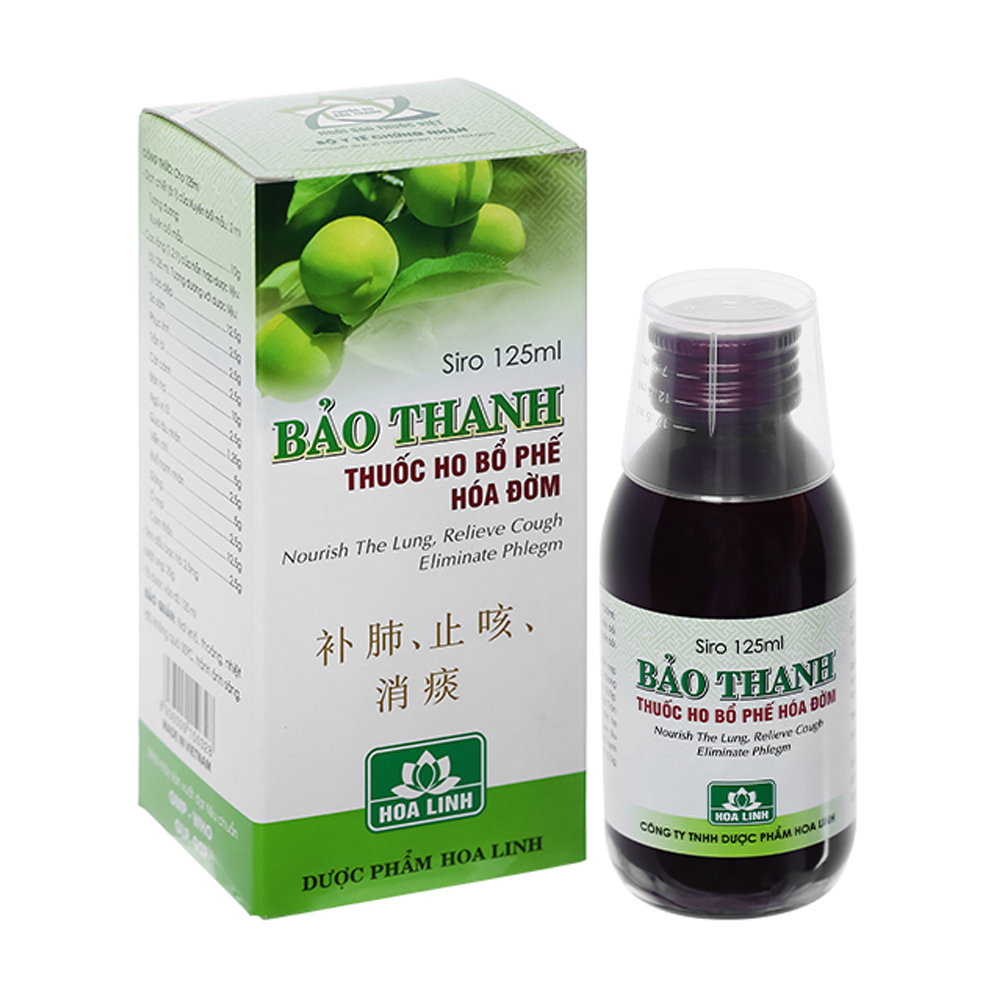 Thuốc ho Bảo Thanh hỗ trợ bổ phế, trừ ho, hóa đờm (125ml)
